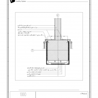 جزییات پوشش ستون و در و ویترین در همکف Model
